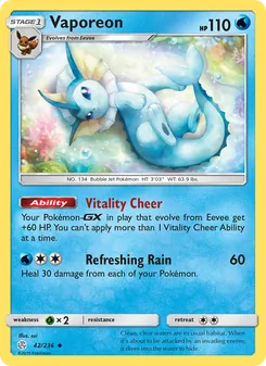 Vaporeon, Cosmic Eclipse, no. 42