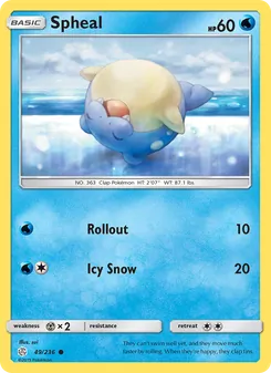 Spheal, Cosmic Eclipse, no. 49