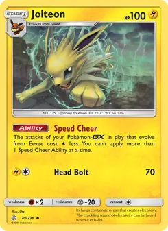 Jolteon, Cosmic Eclipse, no. 70