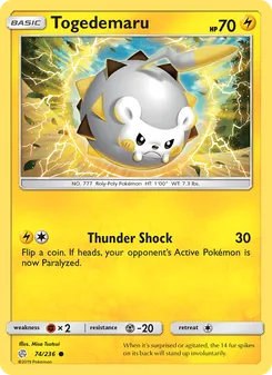 Togedemaru, Cosmic Eclipse, no. 74