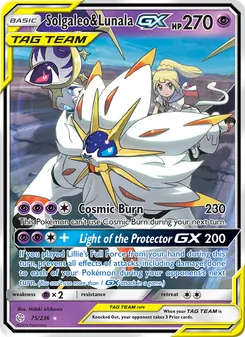 Solgaleo & Lunala GX, Cosmic Eclipse, no. 75