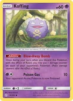 Koffing, Cosmic Eclipse, no. 76