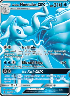 Alolan Ninetales GX, Guardians Rising, no. 132