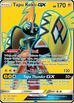 Tapu Koko GX, Guardians Rising, no. 135