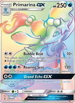 Primarina GX, Guardians Rising, no. 149