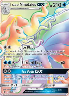Alolan Ninetales GX, Guardians Rising, no. 150