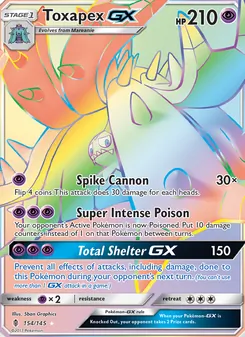 Toxapex GX, Guardians Rising, no. 154