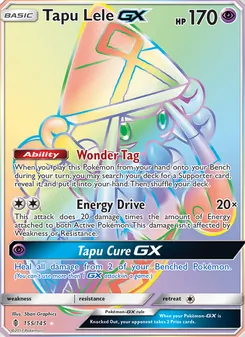 Tapu Lele GX, Guardians Rising, no. 155