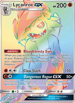 Lycanroc GX, Guardians Rising, no. 156