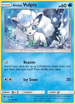 Alolan Vulpix, Guardians Rising, no. 21