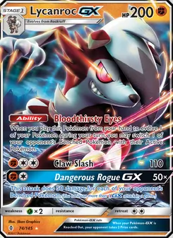 Lycanroc GX, Guardians Rising, no. 74