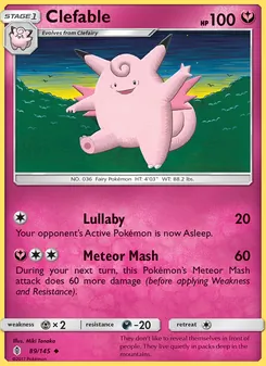Clefable, Guardians Rising, no. 89