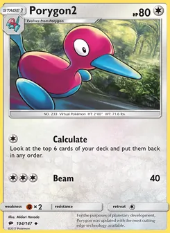 Porygon2, Burning Shadows, no. 104
