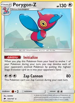 Porygon-Z, Burning Shadows, no. 105