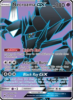 Necrozma GX, Burning Shadows, no. 134