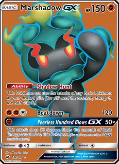 Marshadow GX, Burning Shadows, no. 137