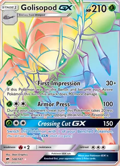 Golisopod GX, Burning Shadows, no. 148