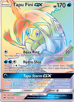 Tapu Fini GX, Burning Shadows, no. 152