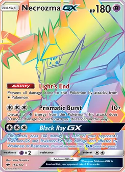 Necrozma GX, Burning Shadows, no. 153
