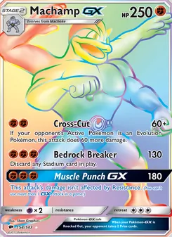 Machamp GX, Burning Shadows, no. 154