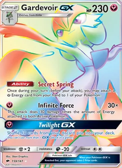 Gardevoir GX, Burning Shadows, no. 159