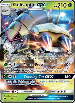 Golisopod GX, Burning Shadows, no. 17