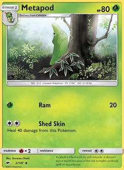 Metapod, Burning Shadows, no. 2