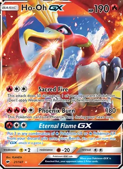 Ho-Oh GX, Burning Shadows, no. 21