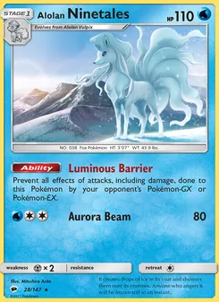 Alolan Ninetales, Burning Shadows, no. 28