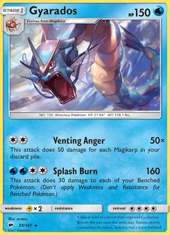 Gyarados, Burning Shadows, no. 33