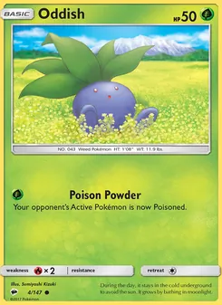Oddish, Burning Shadows, no. 4