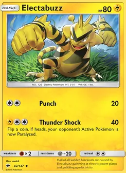 Electabuzz, Burning Shadows, no. 42