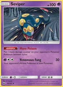 Seviper, Burning Shadows, no. 50