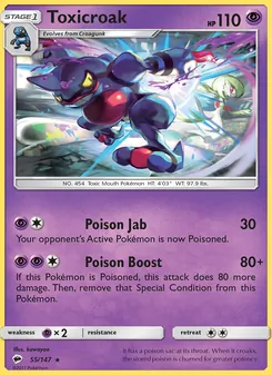 Toxicroak, Burning Shadows, no. 55