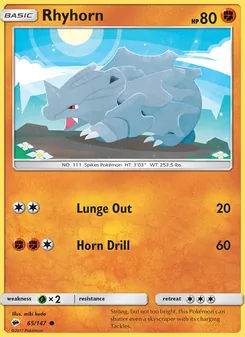 Rhyhorn, Burning Shadows, no. 65