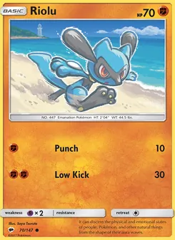 Riolu, Burning Shadows, no. 70