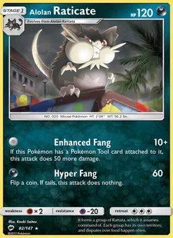 Alolan Raticate, Burning Shadows, no. 82