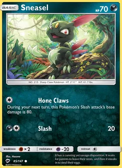 Sneasel, Burning Shadows, no. 85
