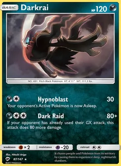 Darkrai, Burning Shadows, no. 87
