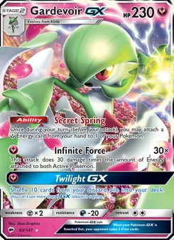Gardevoir GX, Burning Shadows, no. 93