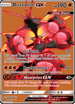 Buzzwole GX, Crimson Invasion, no. 104