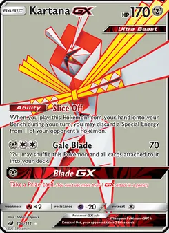 Kartana GX, Crimson Invasion, no. 106
