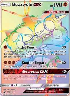Buzzwole GX, Crimson Invasion, no. 115