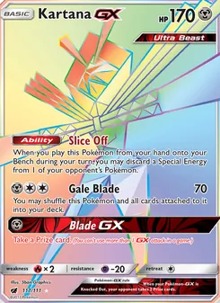 Kartana GX, Crimson Invasion, no. 117