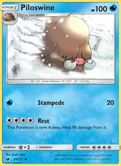 Piloswine, Crimson Invasion, no. 20