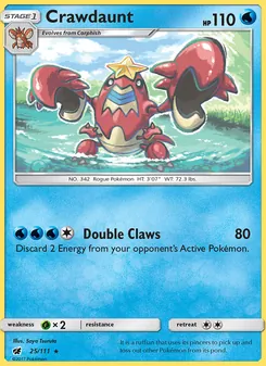 Crawdaunt, Crimson Invasion, no. 25