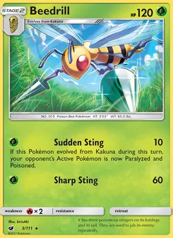 Beedrill, Crimson Invasion, no. 3