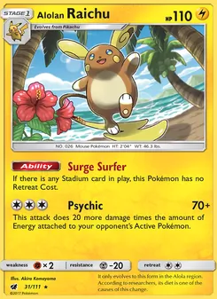 Alolan Raichu, Crimson Invasion, no. 31