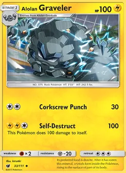 Alolan Graveler, Crimson Invasion, no. 33