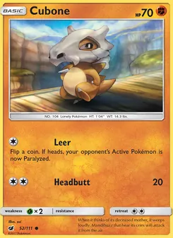 Cubone, Crimson Invasion, no. 52